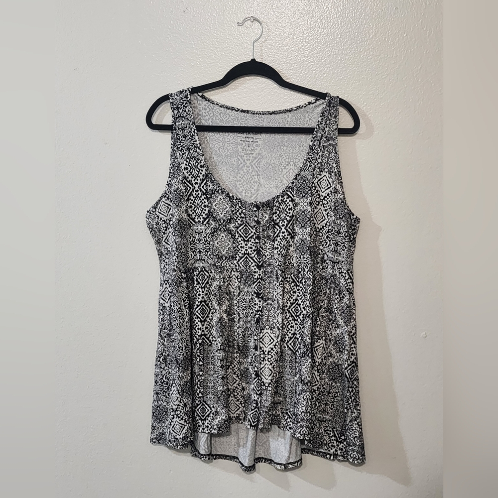 Torrid Printed Babydoll Top Sz 2